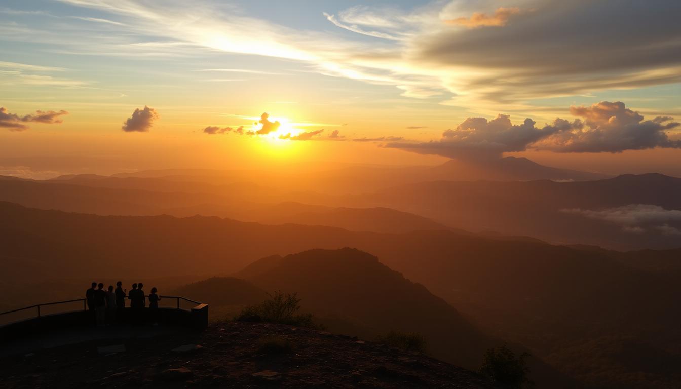 Pemandangan dari Bukit Wolobobo dalam Paket Overland Flores 5D4N