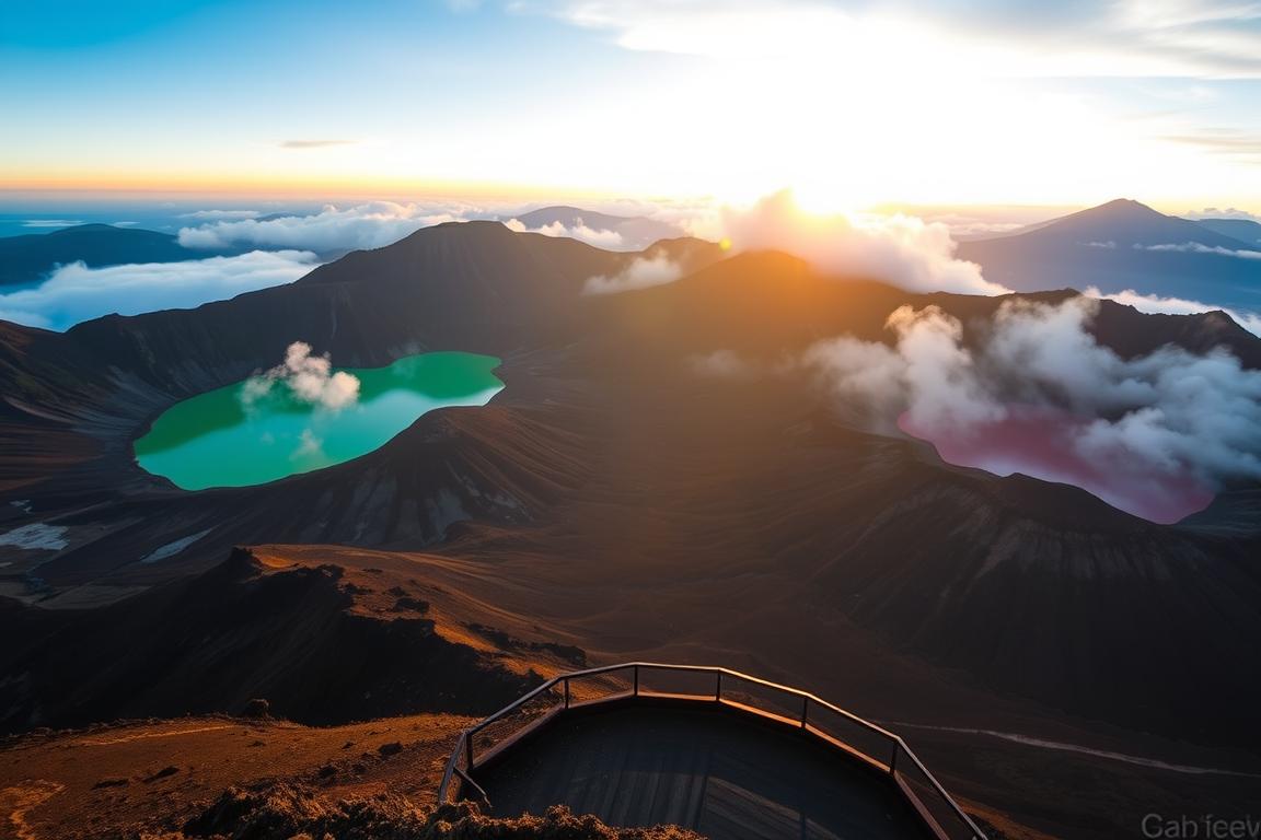 Tiga danau warna Kelimutu dalam Paket Overland Flores 5D4N