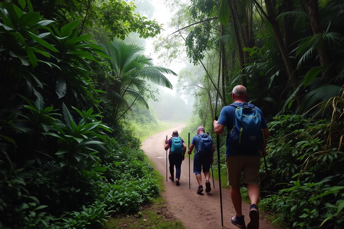 Trekking menuju Desa Wae Rebo dalam Paket Overland Flores 5D4N