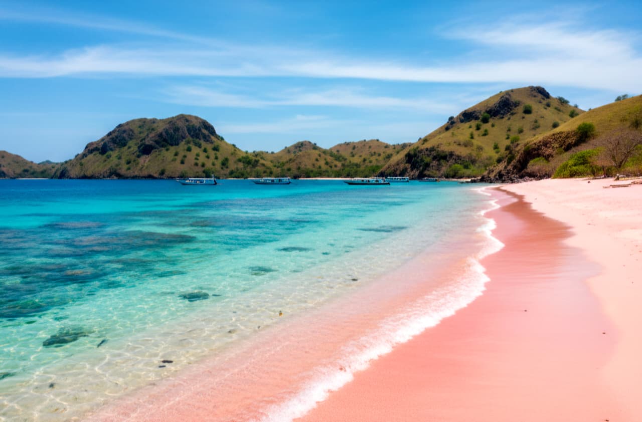 Pink Beach-one day island hopping Labuan Bajo